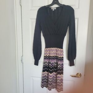 GENUINE MISSONI DRESS BLK/PRINT SZ 4